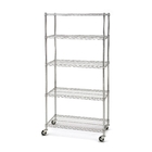 Galvanized Commercial Wire Shelving Metal Storage Rack Unit For Hygiene Food