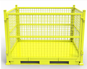 Heavy Duty Colorful Material Handling Equipment Folding Wire Mesh Container
