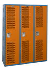 Perforated Athletic Heavy Duty Metal Storage Cabinet Lockers With Recessed Handle