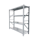 2000mm Height Light Shelving Systems Grey White For Small Garment Accessories