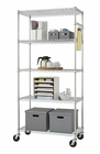 NSF Home Wire Shelving Five Layer Removable / Wire Shelf Organizer