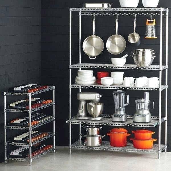 Kitchen Cookware Smart Wire Chrome, Commercial Kitchen Shelving Racking