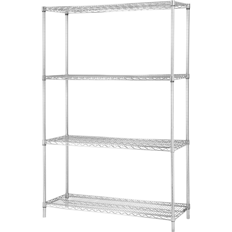 Metal Kitchen Pantry Storage Shelves Multilayer With Adjustable Horizontal Feet