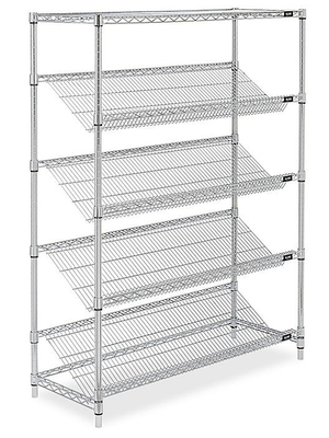 Slanted Wire Shelving On Sales Quality Slanted Wire Shelving