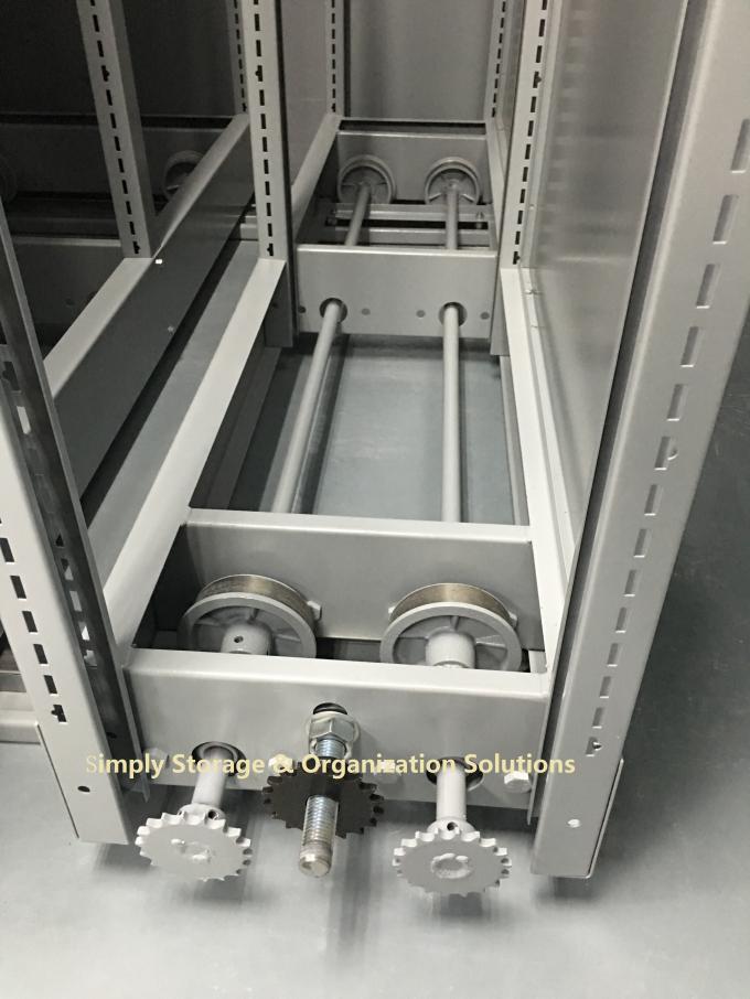 2 Bay Hand Pull Bulk Filing System High Density File Storage With