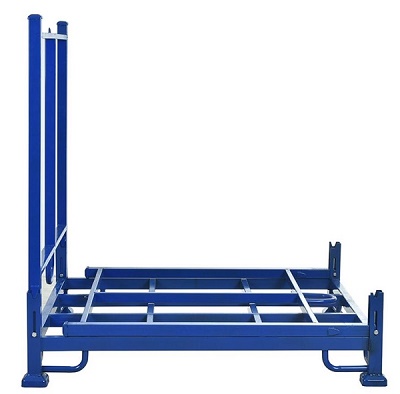 Space Saved Foldable Steel Fabric Roll Storage Rack Forklift Workable ​