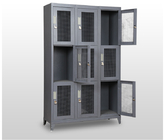 Military Wire Mesh Storage Locker Weapon Storage Cabinets , Large Locking Metal Cabinet 