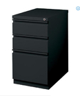 Office Movable Pedestal Metal Filing Cabinet With 3 Drawers / Metal Document Cabinet 