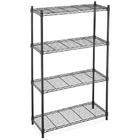 Black Industrial Wire Shelving For Freezer and Cold Room 18” X 24” With 4 Shelves