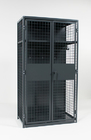 Military , Gym Heavy Duty Storage Locker , Steel Ventilated Wire Mesh Partitions