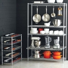 Kitchen Cookware Smart Wire Chrome Finish Commercial Shelving Racks