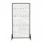 Multi - Functional Divider & Partition Commercial Wire Shelving , Metal Rolling Display Rack