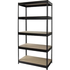 Durable Home Wire Shelving , Boltness Wire Pantry Shelving With Wooden Shelves