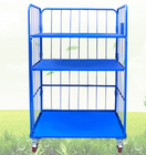 High Loading Capacity Retail Warehouse Corrossion Resistant Logistic Metal Wire Cart