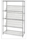 Organized Display Equipment NSF Slop Slanted Wire Shelving For Retail Shops , Offices , Catering