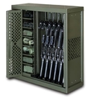 10 Gun Cabinet Double Door Heavy Duty Storage Locker , Heavy Duty Metal Storage Cabinet 