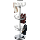 Carbon Steel Or SS 304 Home Wire Shelving White Boot Shoe Rack Vertical Storage 15 Shoes