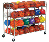 Ball Storage & Organizer Athletic Equipment Metal Mobile Cart Carriers OEM ODM