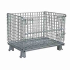 Custom Color Stackable Wire Mesh Container For Warehouse Storage