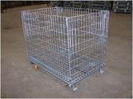 Stackable Collapsible Wire Container With Casters - 48 X 40 Heavy Capacity