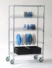 5 Tiers Esd Pcb Racks / Pcb Storage Rack System For Electronics Industry
