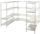 Heavy Duty Commercial Metal Storage Shelves / Mobile Adjustable Cold Room Racks