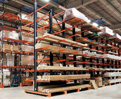 Double Side Steel Cantilever Lumber Racks Wide Used in Long Material Storage
