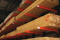 Double Side Steel Cantilever Lumber Racks Wide Used in Long Material Storage