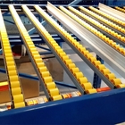 Space Saving Wheel Type Flow Rack System In Yellow Color For Hardware Industry