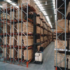 Four Rows Cold Steel Storage Shelving Racks For Factory Warehouse