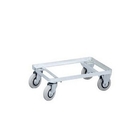 Large Capacity Rustproof Steel Pallet Dolly / Industrial Storage Trolley Cart