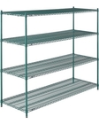 4 Tier Shelf Storage Rack Organizer Steel Wire Shelving For Mushrooms Growth