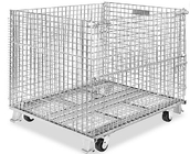 500 - 1000kg Metal Wire Container Storage Cages For Material Handling
