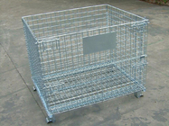 Foldable Wire Mesh Container Q235 50x100 Wire Mesh Pallet Cages