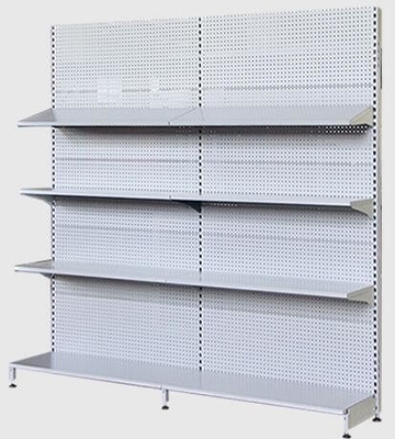 Standard Size Single Faced Supermarket Display Racks 4 Layers For Vegetable