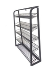 Black Wire 5 Layers Supermarket Display Shelves For Chewing Gums