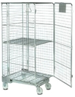 Security 3 Sides Roll Cage Trolley for Store Electric Spareparts