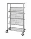OEM Commercial Wire Shelving  ,  5 Layer  Steel Slanted Shelving Unit For Company Promotion