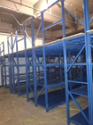 Space Saving Heavy Duty Storage Racks  ,  Metal Rack Shelf Mix Steel Structure Mezzanine