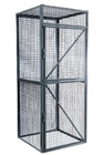 Workshop Durable Wire Utility Cart,  One Flat Shelf Steel Wire Security Cage