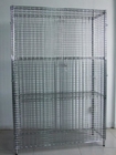 40" X 18" X 72"  Wire Utility Cart, Logistics Laundry Wire Roll Cage Container