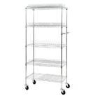5 Layers Multiple Industrial Wire Shelving Organized SMT Reel Component Storage Metal Trolley Cart
