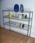 ODM Industrial Wire Shelving  , Chrome Plated Shelf Component Reels Double Side Storage Shelving