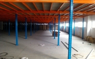 Orange Beam Heavy Duty Storage Racks  , Custom Steel Mezzanine Platform