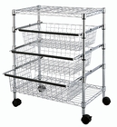 Pull out Shelf Kitchen Bakery Multiple Function Wire Shelving Cart