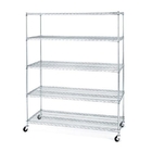 Adjustable Five Shelf Storage Rack 36"W X 14"D Customized Post Height