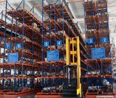 Adjustable Heavy Loading Capacity Pallet Racking System 5 Layers Blue Upright Frame