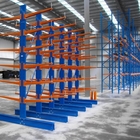 Large Heavy Duty Storage Racks / Industrial Cantilever Racks Loading 500 Kg Per Arm