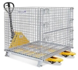 Stackable Collapsible Wire Mesh Containers / Logistics Wire Metal Pallet Cage