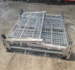 Transport Industry Steel Mesh Storage Cages Galvanized Surface Finished